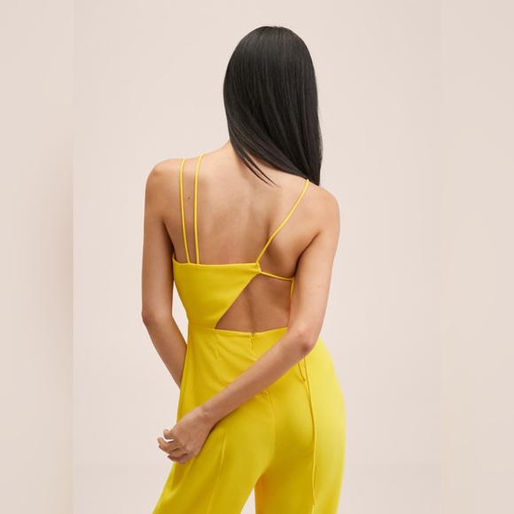 Yellow jumpsuit by Mango - Picture 3 of 8